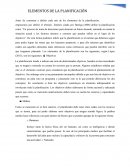 Elementos de la Planificación