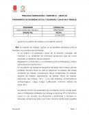 FUNDAMENTOS DE SEGURIDAD SOCIAL Y SEGURIDAD Y SALUD EN EL TRABAJO
