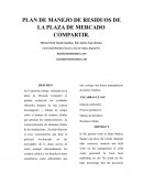 PLAN DE MANEJO DE RESIDUOS DE LA PLAZA DE MERCADO COMPARTIR