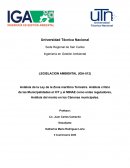 Análisis de la Ley de la Zona marítimo Terrestre. Análisis crítico de las Municipalidades el ICT y el MINAE
