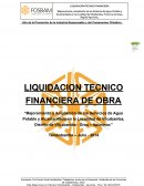 LIQUIDACIÓN TECNICO FINANCIERA