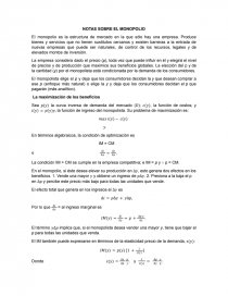 NOTAS SOBRE EL MONOPOLIO. Página 1