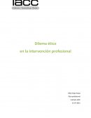 Dilema ético en la intervención profesional