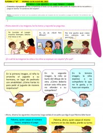 TUTORIA 1° “B” EXPRESO CON RESPETO LO QUE PIENSO Y SIENTO. Página 1