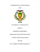 INFORME DE LABORATORIO II PREPARACIÓN Y DILUCIÓN DE SOLUCIONES