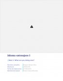 Reto 5. What are you doing now?