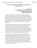 Las Teorías Administrativas y su Aplicabilidad a las Realidades de las Sociedades Actuales