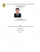 TRABAJO Nº 1 DE FORMULACIÒN Y EVALUACION DE PROYECTOS