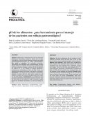 Reflujo por falta de alcalinidad en niños menores a 1 año