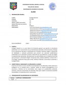 MODELO INFORME. Ecología General