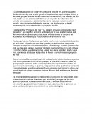 ¿Cuál es tu proyecto de vida?