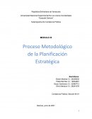 Proceso metodológico de la planificación estratégica