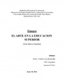 Ensayo, el arte en la educación superior