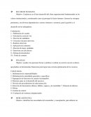 RRHH. Procedimientos con sus objetivos por área funcional