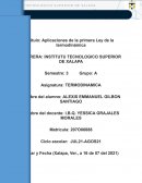 Aplicaciones de la primera Ley de la termodinámica