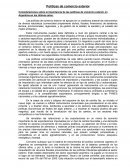 Politicas de comercio exterior