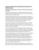 Mujeres vs hombres. Empresas que discriminan el trabajo femenino
