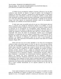 EL USO DE LOS MÉTODOS CUALITATIVOS PARA EL ESTUDIO DE LOS ASPECTOS COMUNES. Página 1
