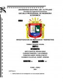 INVESTIGACION DE MERCADOS Y MARKETING