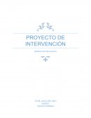 Objetivo: Analizar dichos problemas y con base a cada una proponer un proyecto de intervencion