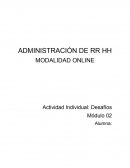 Administración de RR HH. Desafíos