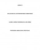 EVALUACION DE LAS INTERVENCIONES DE ENFERMERIA