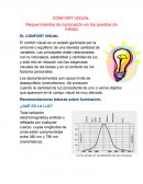 Confort Visual. Requerimientos de iluminación en los puestos de trabajo