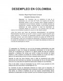 Desempleo en Colombia