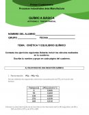 Cinetica y equilibrio