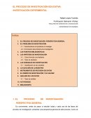 EL PROCESO DE INVESTIGACIÓN EDUCATIVA