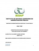 FODA Y PEST . ADMINISTRACION DE RECURSOS HUMANOS