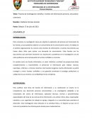 Proceso de investigación científica. Fuentes de información primaria, secundaria y terciaria