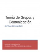 Cuestionario de equipos y grupos