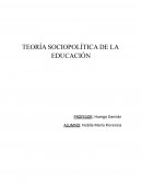 Teoría Sociopolítica y educación