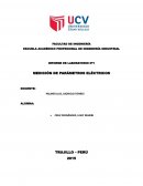 INFORME DE LABORATORIO Nº1 MEDICIÓN DE PARÁMETROS ELÉCTRICOS