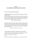La Contabilidad de Empresas Mercantiles e inventarios