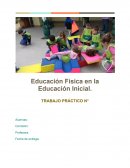 Educación física en el nivel inicial