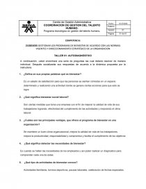 Programa tecnológico en gestión del talento humano. Página 1