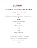 Estructura del control interno para una microempresa utilizando el modelo Coso III