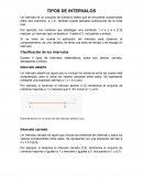 TIPOS DE INTERVALOS