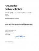 ÉTICA PROFESIONAL DEL COMERCIO INTERNACIONAL EN LÍNEA