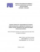 SOPORTE, REPARACION Y MANTENIMIENTOS DE EQUIPOS COMPUTACIONALES EN LA EMPRESA GS TECHNOLOGY, C.A