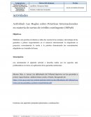 Actividad Las reglas sobre prácticas internacionales en materia de cartas de crédito contingente