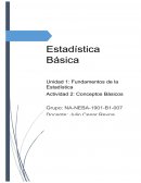 Conceptos básicos de Estadística