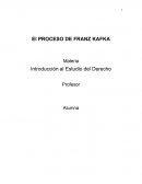 El PROCESO DE FRANZ KAFKA