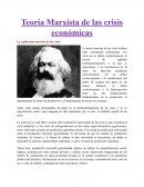 Teoria Marxista de las crisis económicas