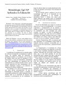 Metodología Ágil XP Aplicada a la Educación