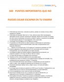 PUNTOS IMPORTANTES ENARM