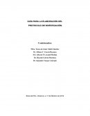 GUÍA PARA LA ELABORACIÓN DEL PROTOCOLO DE INVESTIGACIÓN