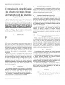Formulación simplificada de efecto piel para líneas de transmisión de energía